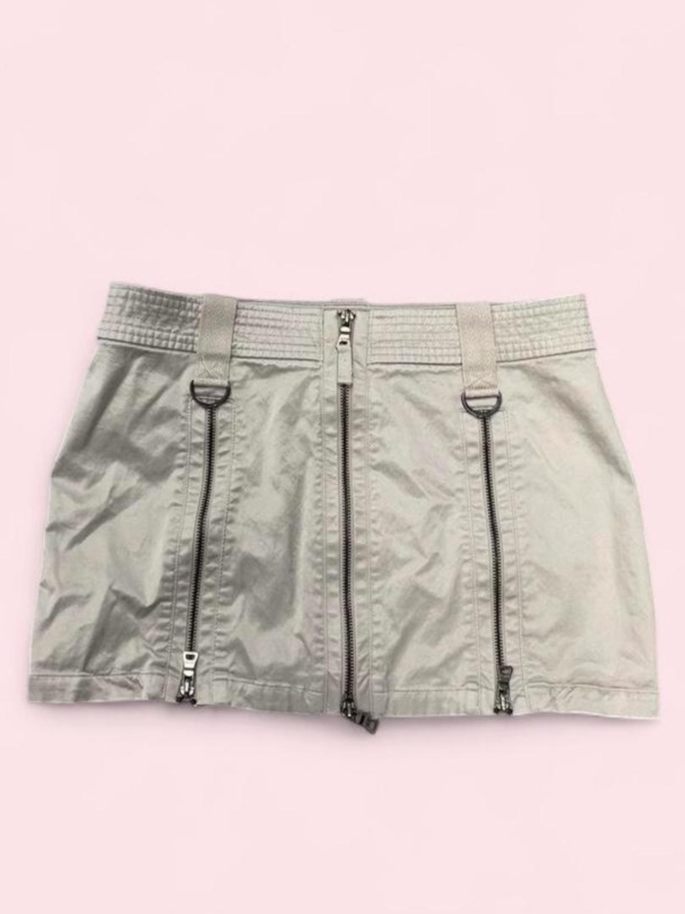 Guess Jeans Light Silver Stretch Skirt